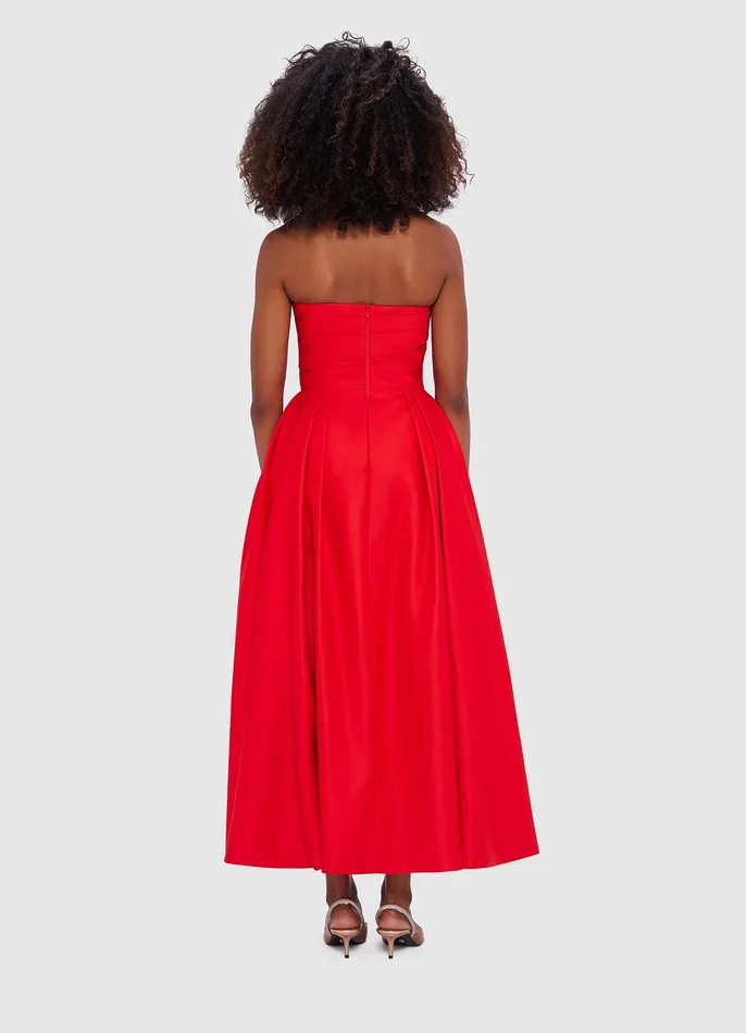 Dresses and Jumpsuits Women Jessica Bustier Gown 8211 Red LEO LIN