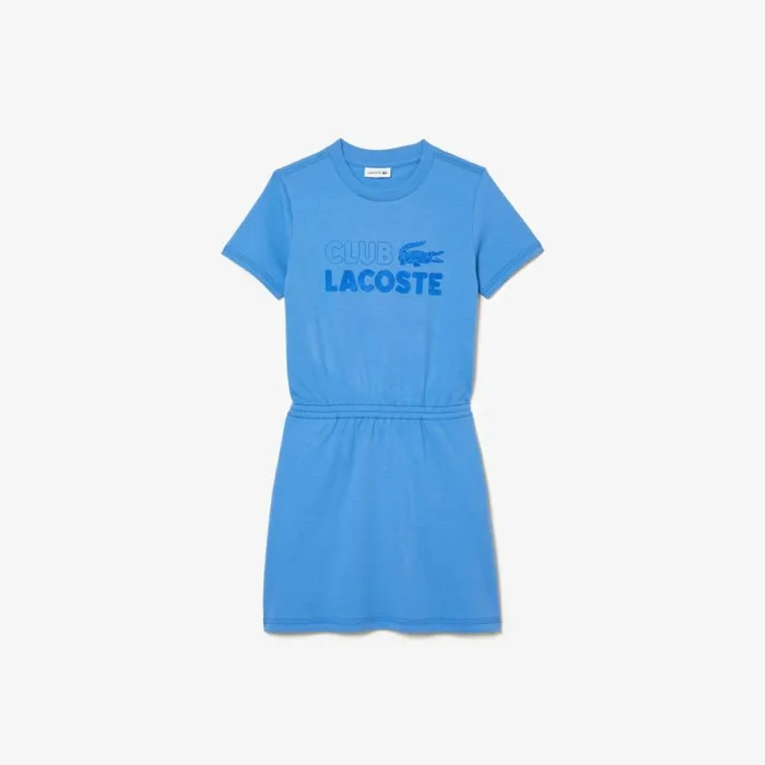 Dresses and Skirts Kids Lacoste Kids039 Organic Cotton Jersey Fit And Flare Dress Ethereal Blue L99 Dresses and Skirts Kids Lacoste Kids039 Organic Cotton Jersey Fit And Flare Dress Ethereal Blue L99