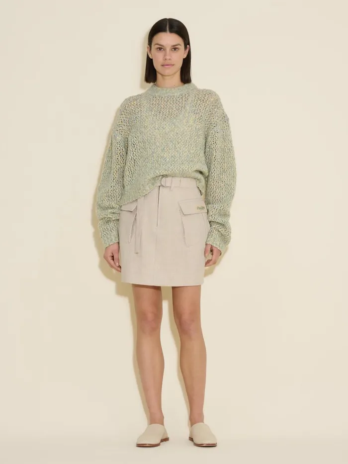 Dresses and Skirts Women Holzweiler Gorti Linen Skirt Sand