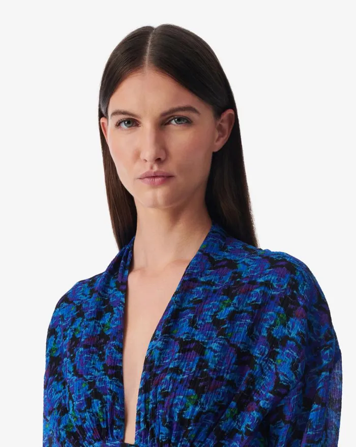 Dresses Women IRO NOLLIE LONG PRINTED VNECK DRESS