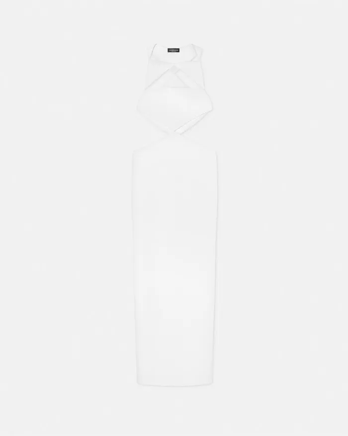 Dresses Women Versace Cutout Column Gown White