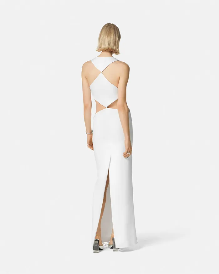 Dresses Women Versace Cutout Column Gown White