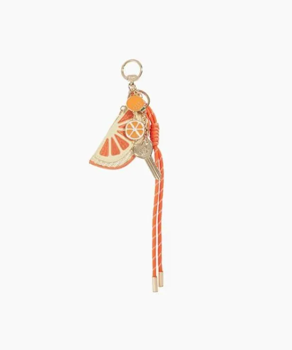 Dune London Bag Charms Women Juice Orange Colourful Bag Charm Orange