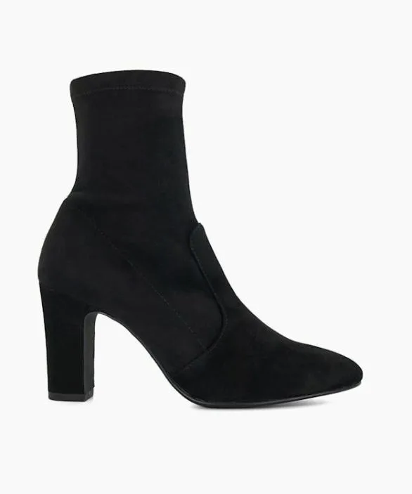 Dune London Black Boots Women Optilly Black Almond Toe Block Heel Sock Boots Black Dune London Black Boots Women Optilly Black Almond Toe Block Heel Sock Boots Black