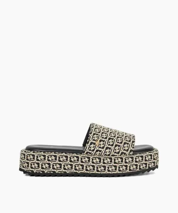 Dune London Black Sandals Women Lanie Black White Monogram Print Slip On Flatform Slider Black Dune London Black Sandals Women Lanie Black White Monogram Print Slip On Flatform Slider Black