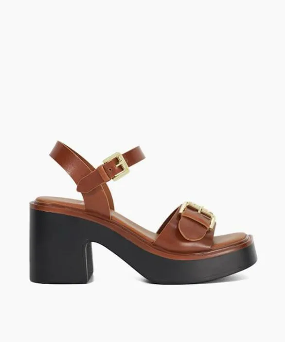 Dune London Block Heeled Sandals Women Jupiter Tan Leather Open Toe Platform Sandals Neutral Dune London Block Heeled Sandals Women Jupiter Tan Leather Open Toe Platform Sandals Neutral