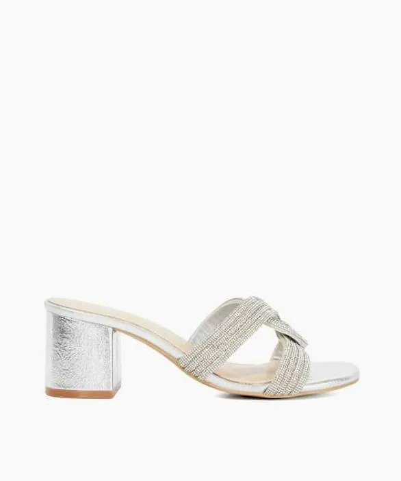 Dune London Block Heeled Sandals Women Movey Silver Block Heel Embellished Sandals Metallic Dune London Block Heeled Sandals Women Movey Silver Block Heel Embellished Sandals Metallic