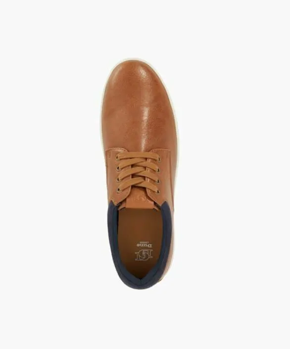 Dune London Brown Shoes Men Tamsen Tan LaceUp Trainers Brown