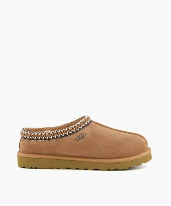 Dune London Brown Shoes Men Tasman Tan Suede Embroidered Slippers Black