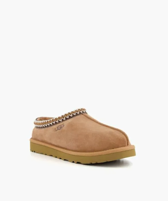 Dune London Brown Shoes Men Tasman Tan Suede Embroidered Slippers Black