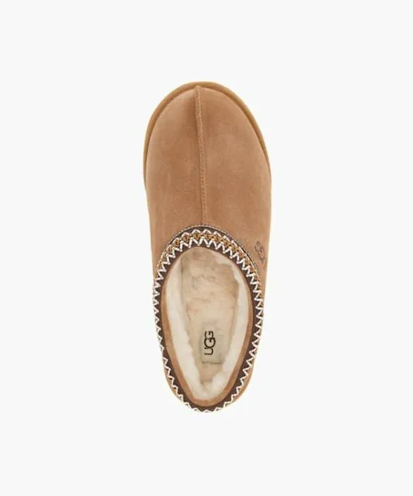 Dune London Brown Shoes Men Tasman Tan Suede Embroidered Slippers Black