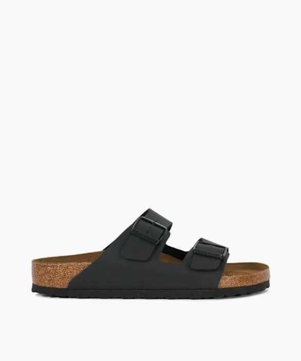 Dune London Casual Sandals Men Arizona Birko F Black Two Strap Sandals Black