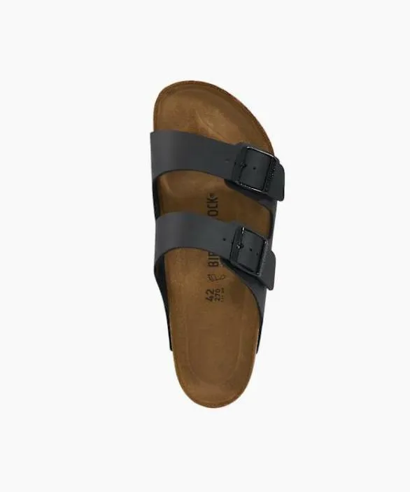Dune London Casual Sandals Men Arizona Birko F Black Two Strap Sandals Black