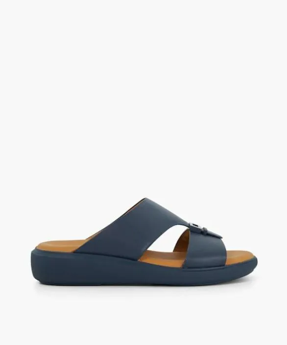 Dune London Casual Sandals Men Handrix Blue Open Toe Wedge Sole Slip Ons Blue Dune London Casual Sandals Men Handrix Blue Open Toe Wedge Sole Slip Ons Blue