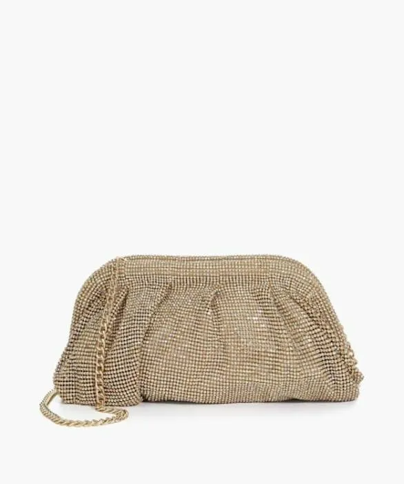 Dune London Clutch Bags Women Elegent Gold Embellished Mesh Clutch Bag Metallic Dune London Clutch Bags Women Elegent Gold Embellished Mesh Clutch Bag Metallic