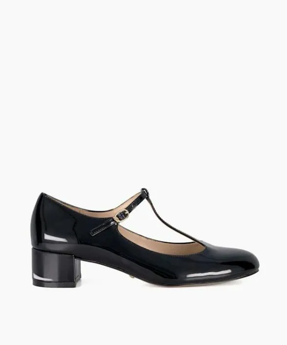 Dune London Court Shoes Women Believable Black Low Block Heel Mary Janes Black Dune London Court Shoes Women Believable Black Low Block Heel Mary Janes Black