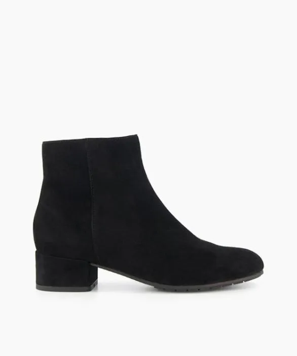Dune London Flat Boots Women Pippie Black LowHeel Suede Black Ankle Boots Black Dune London Flat Boots Women Pippie Black LowHeel Suede Black Ankle Boots Black