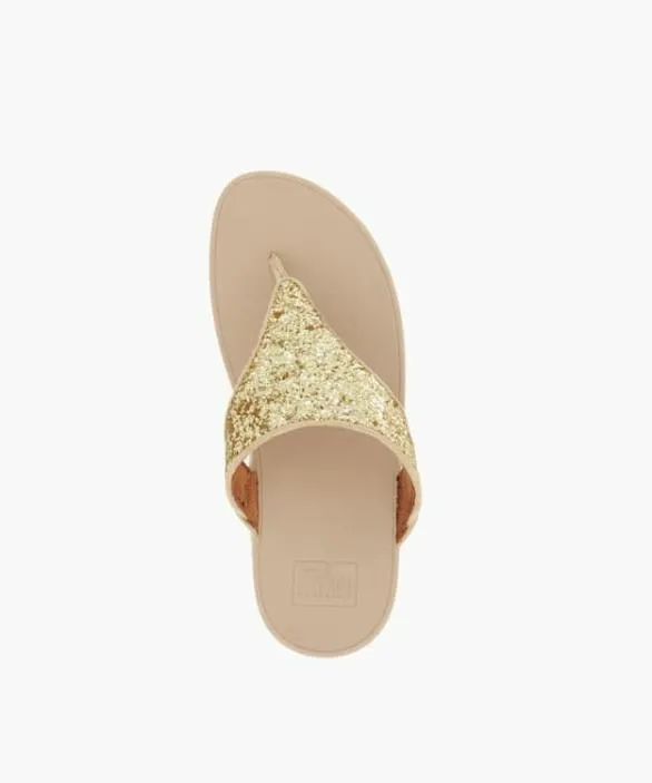 Dune London Flat Sandals Women Lulu Glitter Rose Gold Glitter Toe Post Sandals Black