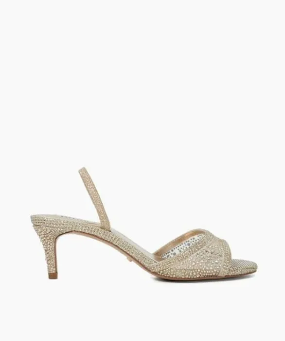 Dune London Gold Sandals Women Mariko Gold Wide Fit Hot Fix Sandals With Back Strap Metallic Dune London Gold Sandals Women Mariko Gold Wide Fit Hot Fix Sandals With Back Strap Metallic