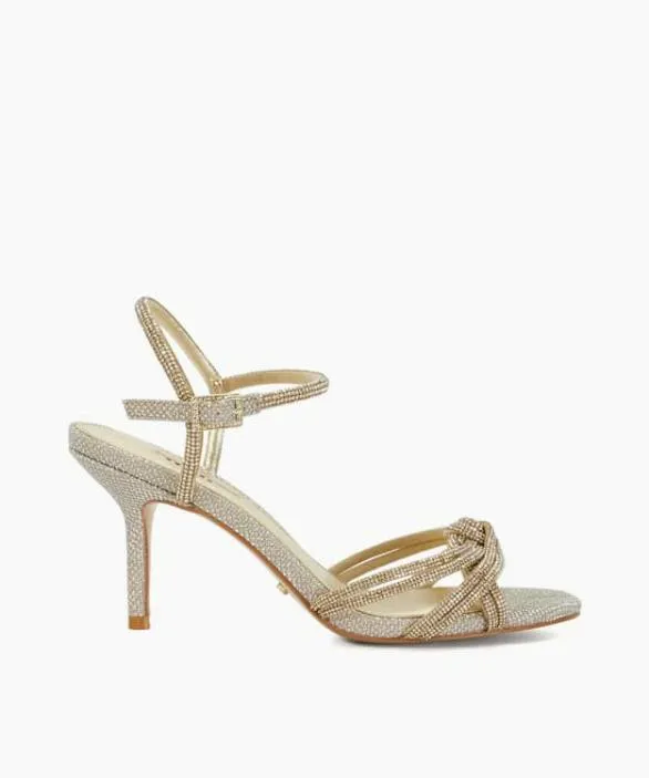 Dune London Gold Sandals Women Marvelous Gold Diamante Detail Heeled Sandal Metallic Dune London Gold Sandals Women Marvelous Gold Diamante Detail Heeled Sandal Metallic