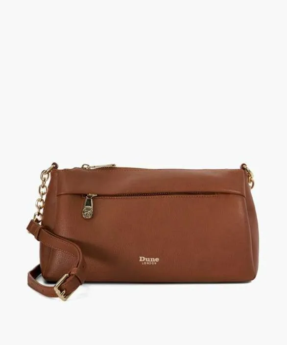 Dune London Handbags Women Drive Tan Chain Strap Shoulder Bag Black