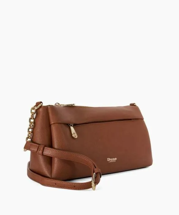 Dune London Handbags Women Drive Tan Chain Strap Shoulder Bag Black