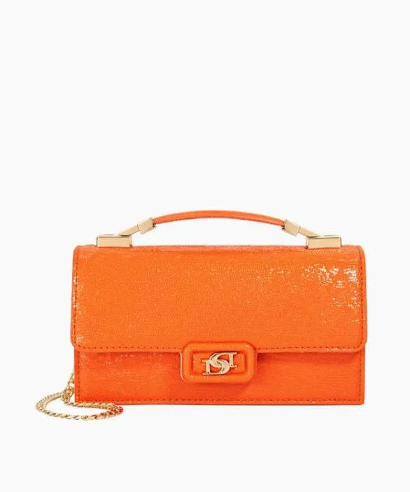 Dune London Handbags Women Skilled Orange Top Handle Bag Orange