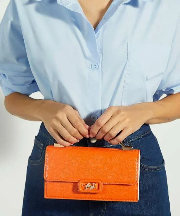 Dune London Handbags Women Skilled Orange Top Handle Bag Orange