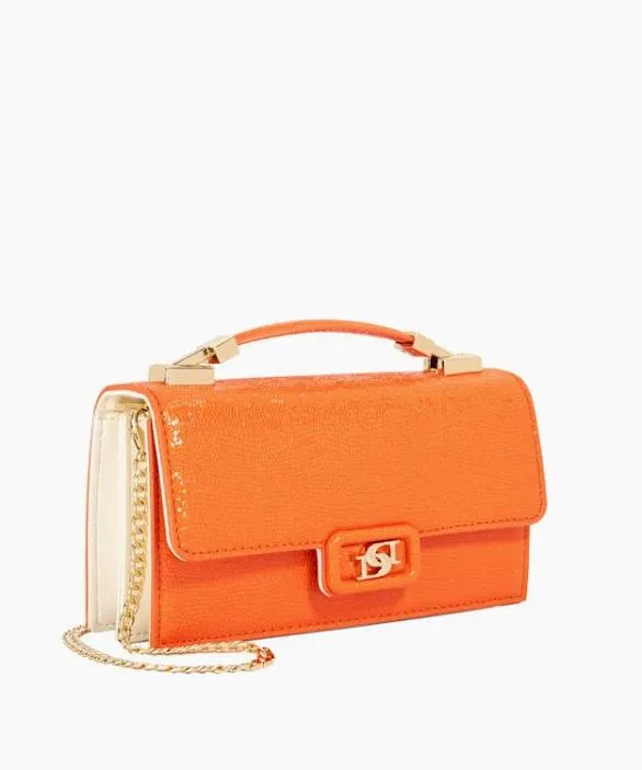Dune London Handbags Women Skilled Orange Top Handle Bag Orange