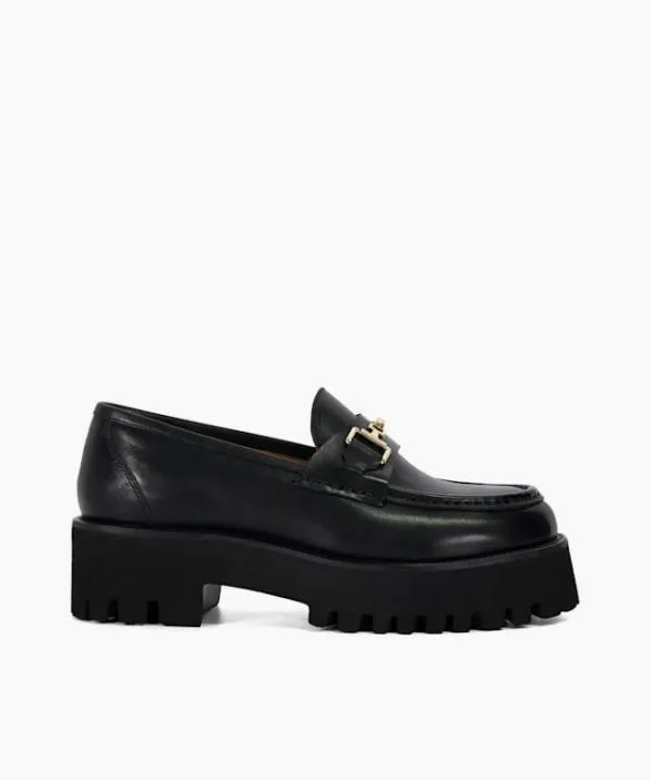 Dune London Loafers Women Groundbreaking Black Chunky Branded Snaffle Trim Loafer Black Dune London Loafers Women Groundbreaking Black Chunky Branded Snaffle Trim Loafer Black