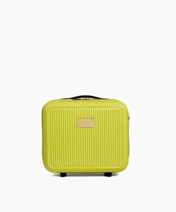 Dune London Suitcases and Luggage Women Olive Vanity Lime Small HardShell Travel Bag Green Dune London Suitcases and Luggage Women Olive Vanity Lime Small HardShell Travel Bag Green