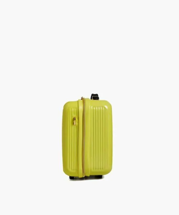 Dune London Suitcases and Luggage Women Olive Vanity Lime Small HardShell Travel Bag Green