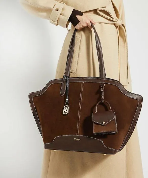 Dune London Tote Bags Women Decided Brown Grab Handle Day Bag Brown