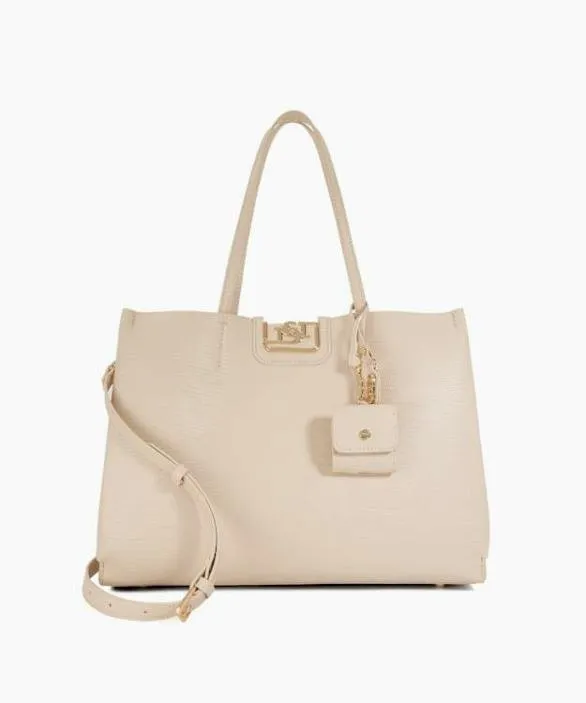Dune London Tote Bags Women Direct Ecru Double Grab Handle Tote Bag Neutral