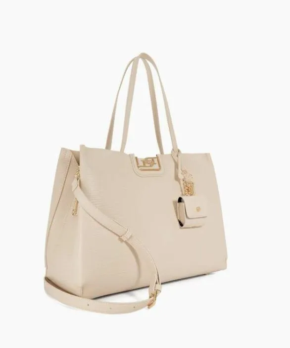 Dune London Tote Bags Women Direct Ecru Double Grab Handle Tote Bag Neutral