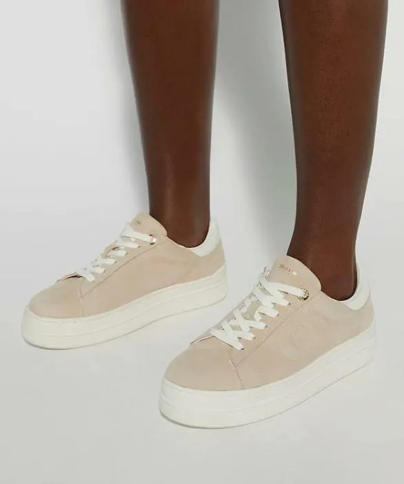 Dune London Trainers Women Eden Sand Flatform LaceUp Trainers Neutral