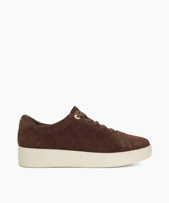 Dune London Trainers Women Egent Brown Quilted Platform Sole LaceUp Trainers Brown Dune London Trainers Women Egent Brown Quilted Platform Sole LaceUp Trainers Brown