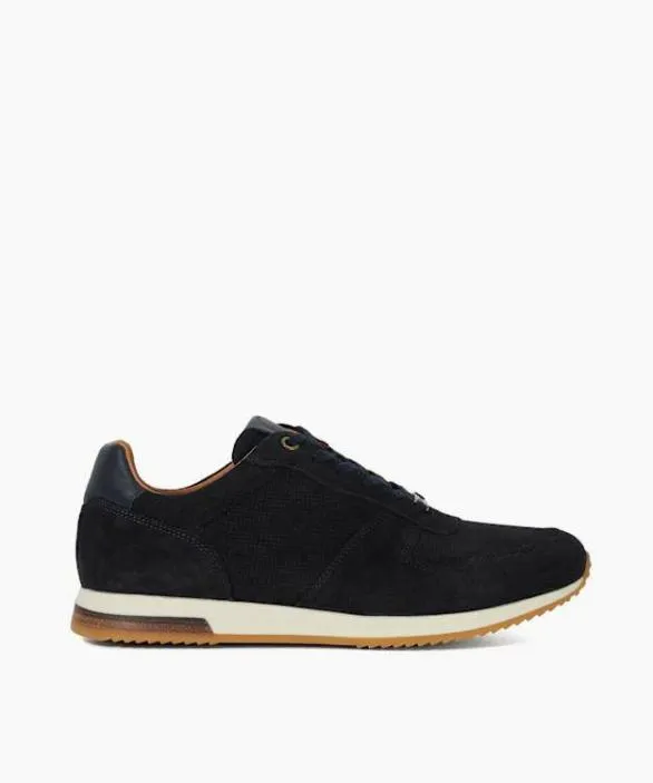 Dune London Wide Fit Shoes Men Trilogy Navy Wide Fit LaceUp Runner Trainers Blue Dune London Wide Fit Shoes Men Trilogy Navy Wide Fit LaceUp Runner Trainers Blue