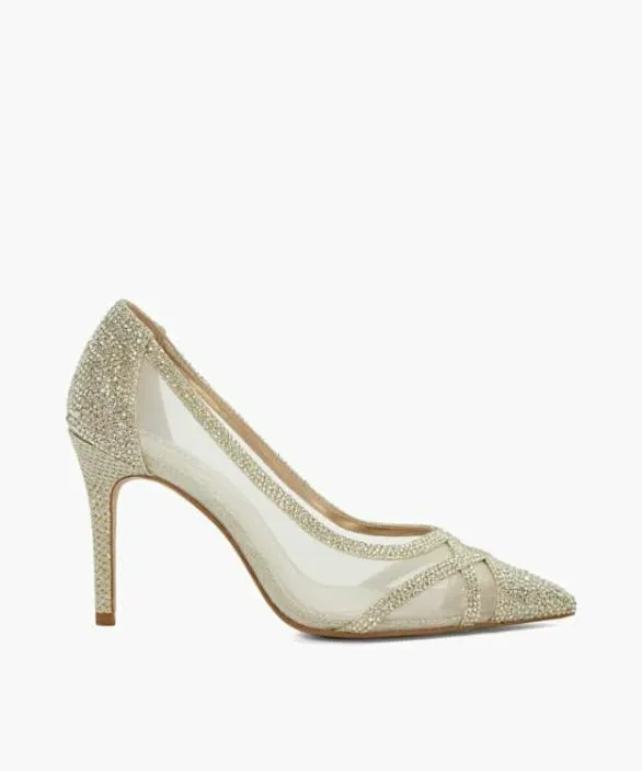 Dune London Wide Fit Shoes Women Bridged Gold Wide Fit Mesh Panel Courts Metallic Dune London Wide Fit Shoes Women Bridged Gold Wide Fit Mesh Panel Courts Metallic