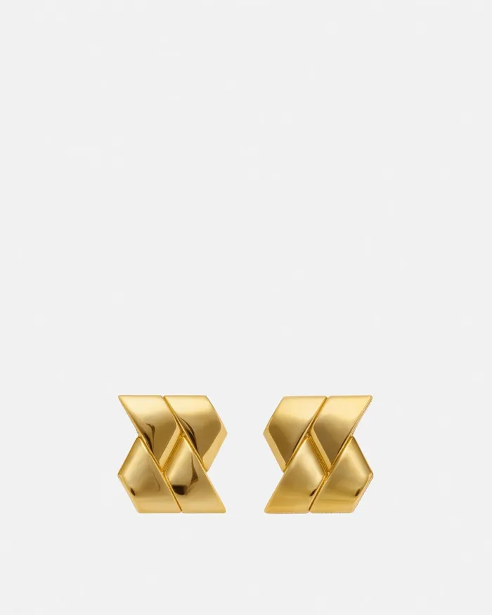Earrings Women Versace Bind Earrings Light Gold