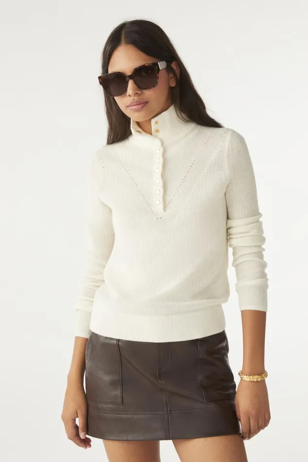 EleaFunnel Neck Sweater Clothing Baandsh Sweaters and Cardigans