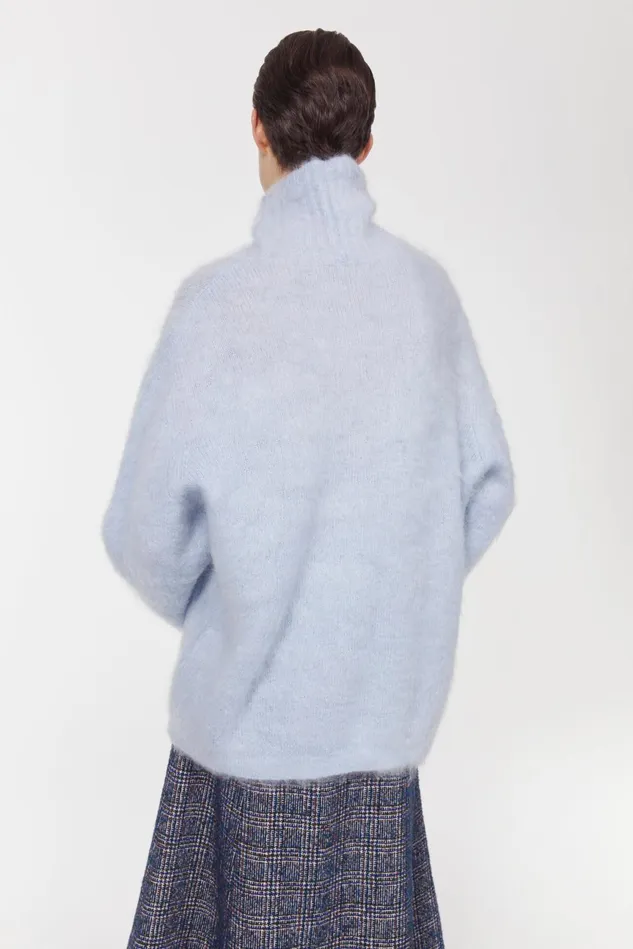 Faith Knitted Sweater Fog Blue Women Rodebjer Knitwear