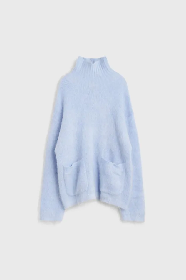 Faith Knitted Sweater Fog Blue Women Rodebjer Knitwear