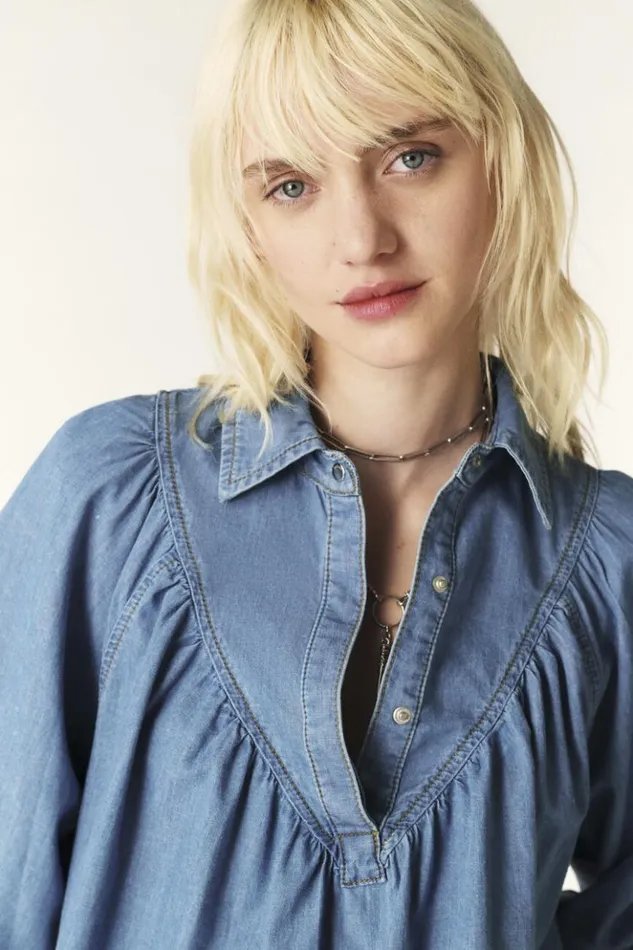 Faren34Sleeve Shirt Clothing Baandsh Tops and Shirts