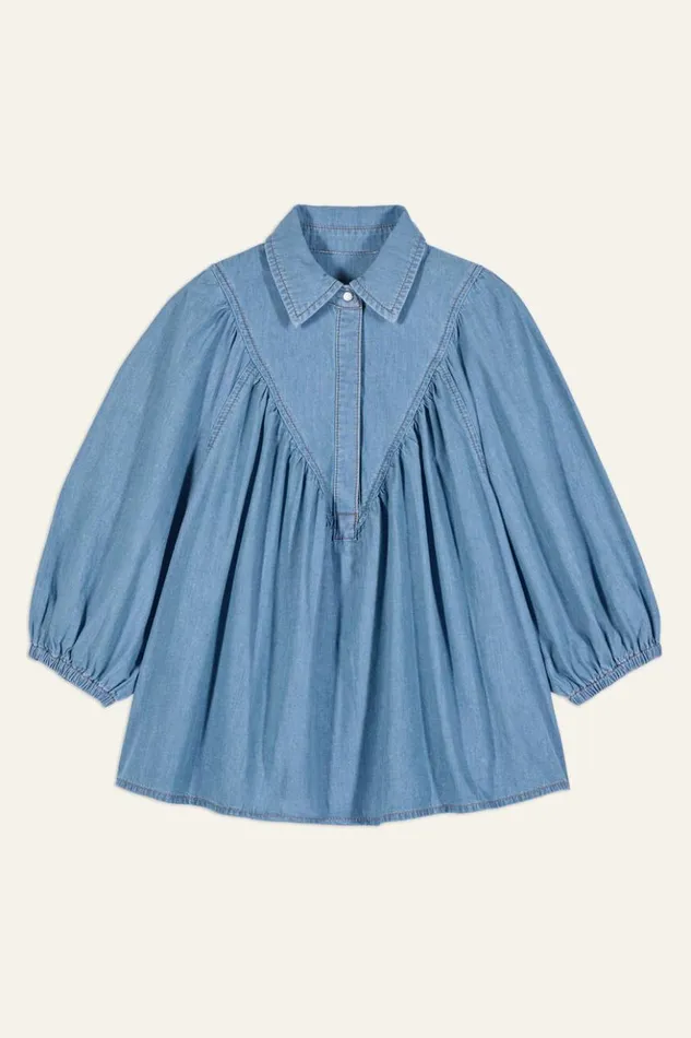 Faren34Sleeve Shirt Clothing Baandsh Tops and Shirts