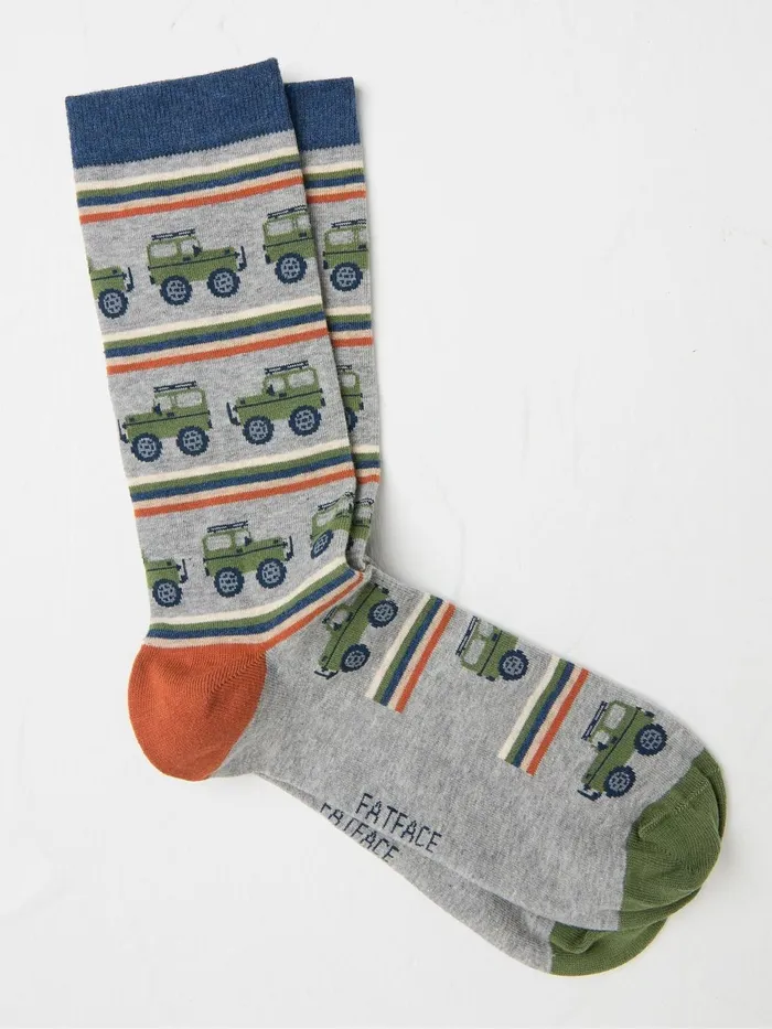 Fat Face 3 For 2 Socks Grey Off Roader Socks 1 Pack 8211 Men