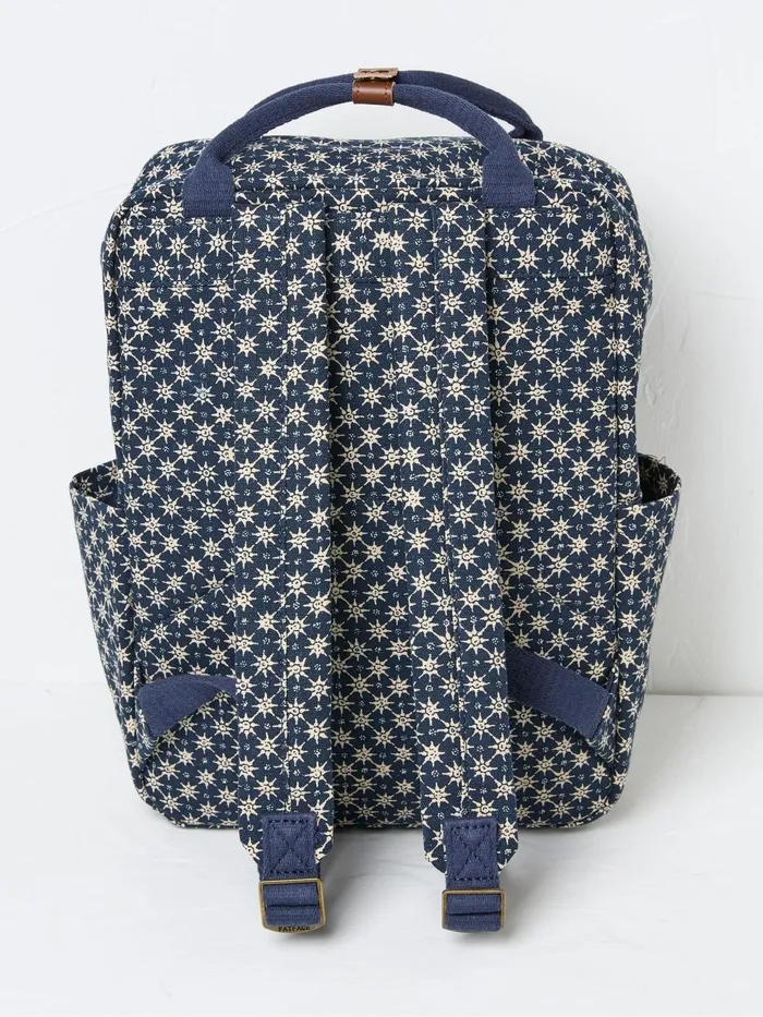 Fat Face Bags and Purses Posy Blue Canvas Backpack 8211 Women