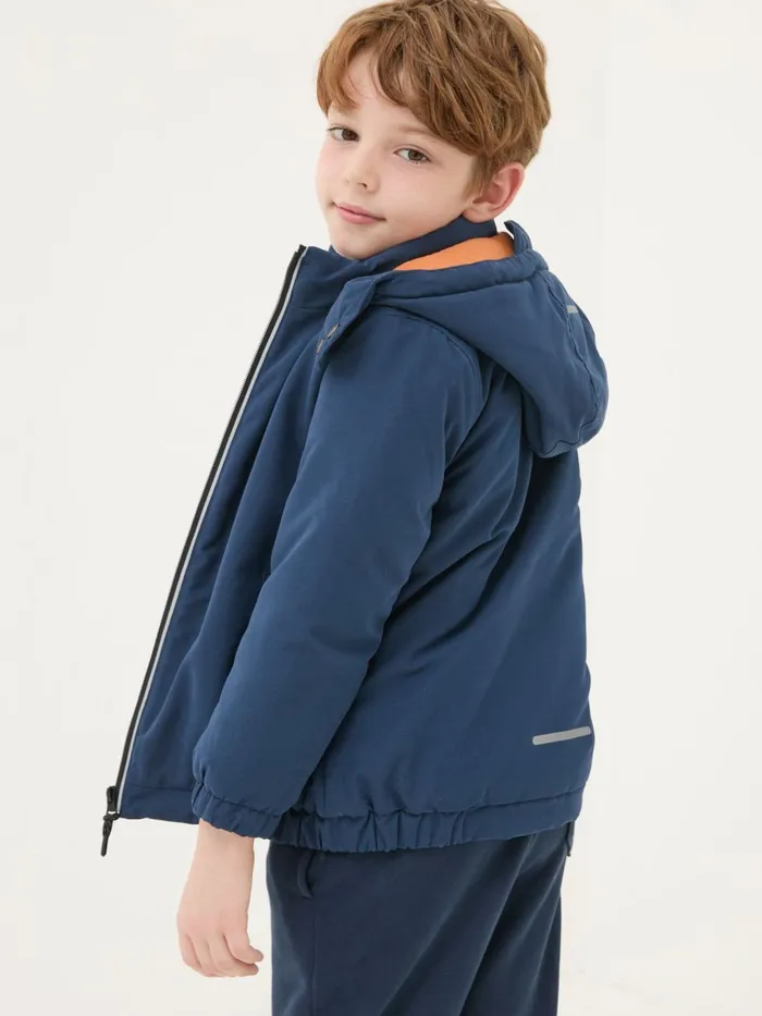 Fat Face Coats and Jackets Archie Navy Blue Hooded Padded Jacket 8211 Kids