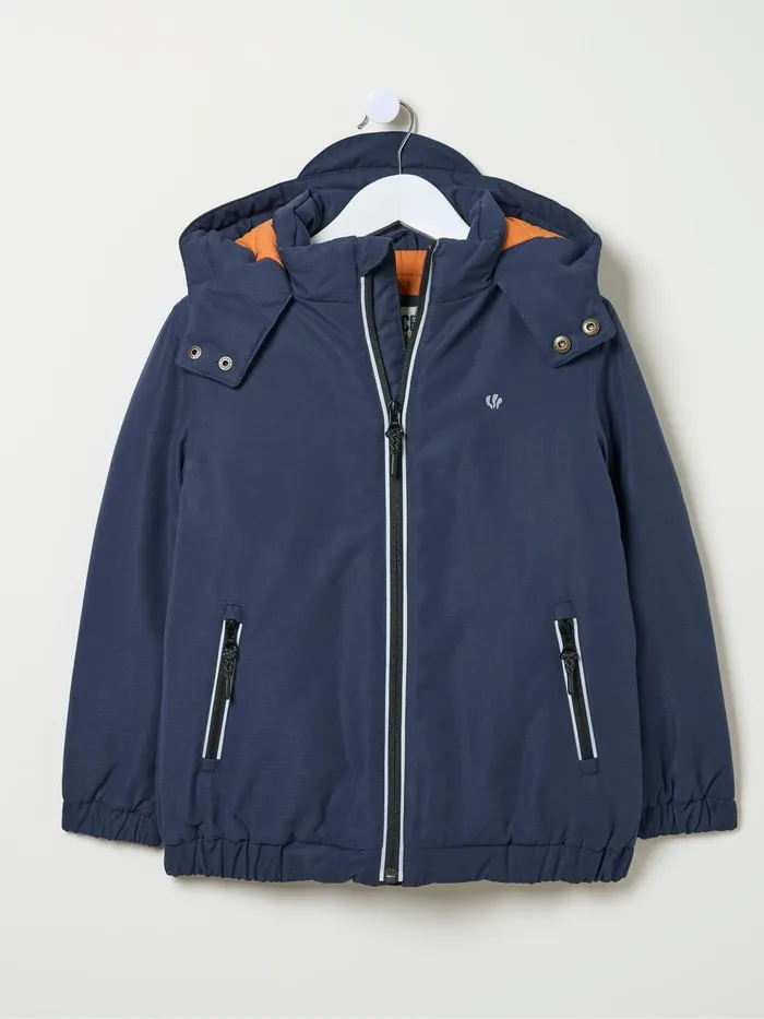 Fat Face Coats and Jackets Archie Navy Blue Hooded Padded Jacket 8211 Kids