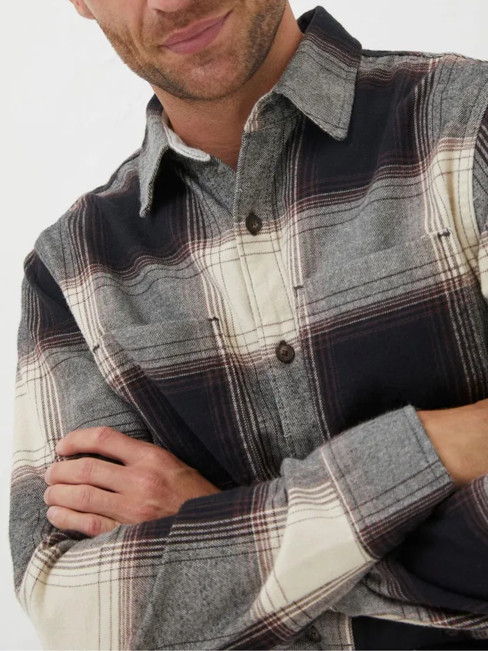 Fat Face Coats and Jackets Black Selby Check Shirt 8211 Men